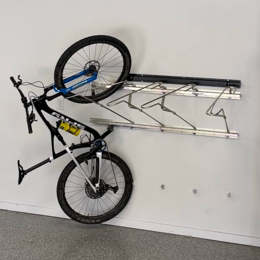 Tilt & Pivot Garage Bike Rack – VelociRAX Australia